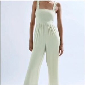 Aritzia Wilfred Chianti jumpsuit - sage green